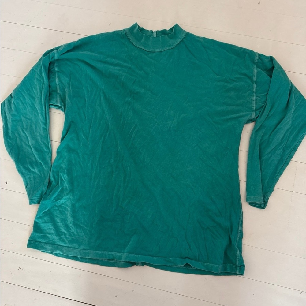 We The Free Teal Long Sleeve Top